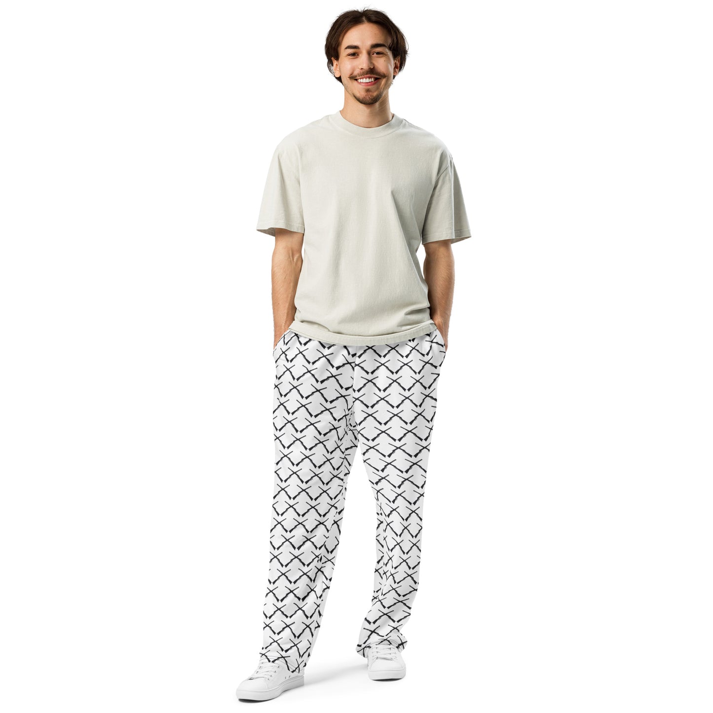 DOUBLE SHOTGUN Design Wide-leg joggers