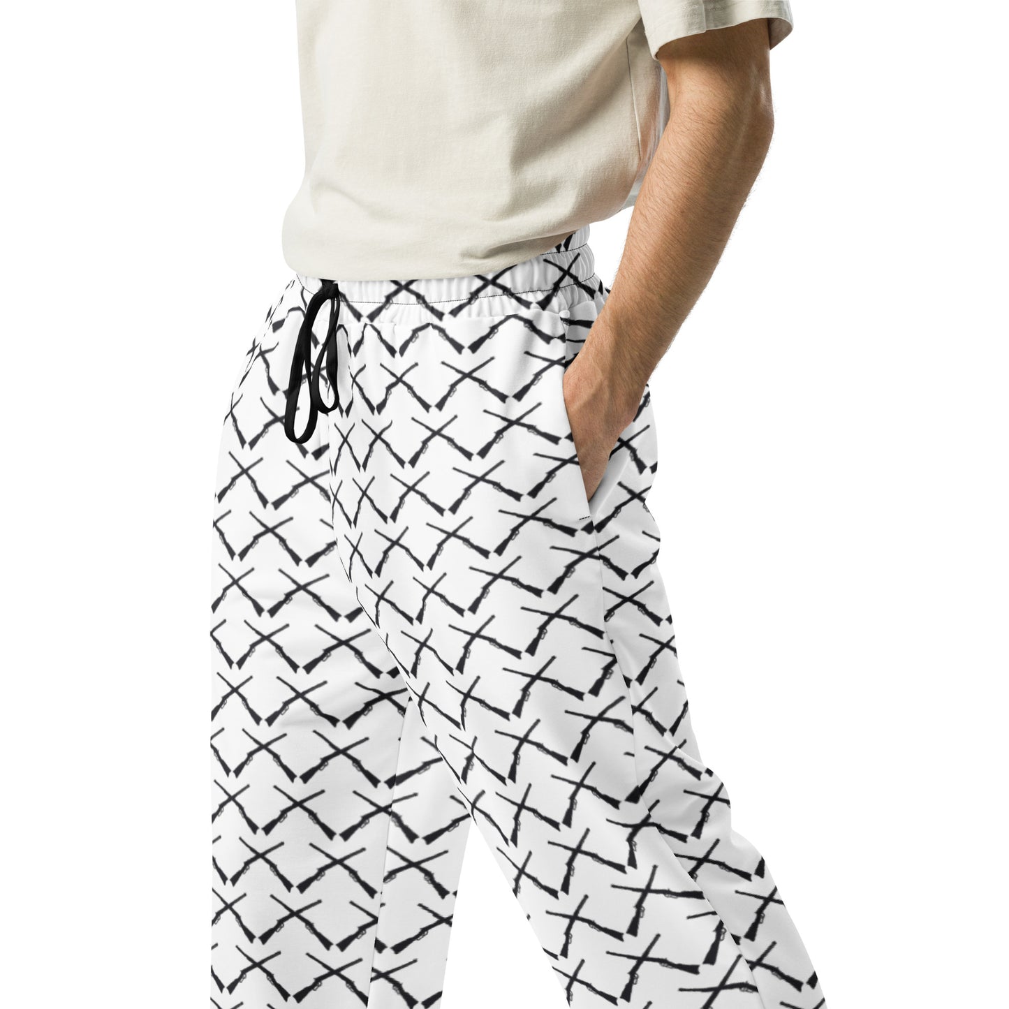 DOUBLE SHOTGUN Design Wide-leg joggers