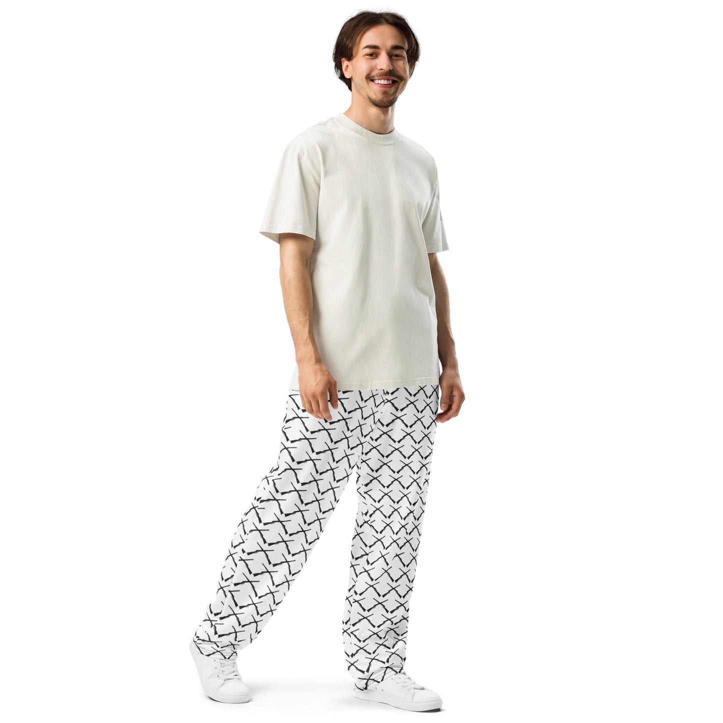 DOUBLE SHOTGUN Design Wide-leg joggers