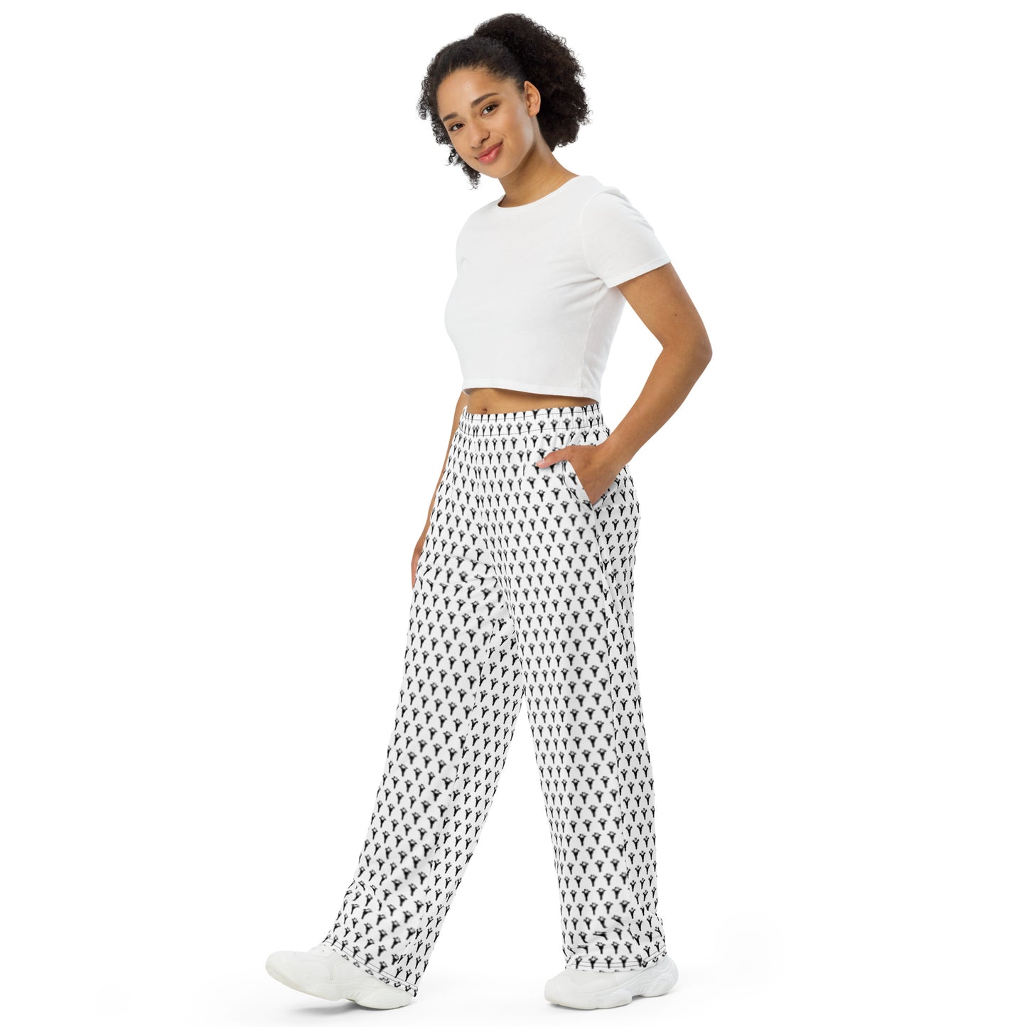 USA LOCKED AND LOADED Design unisex wide-leg pants