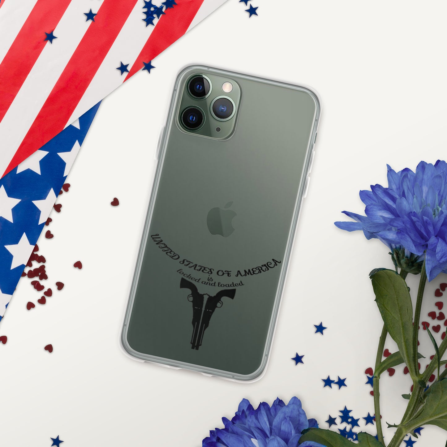 USA LOCKED AND LOADED DESIGN Clear Case for iPhone®