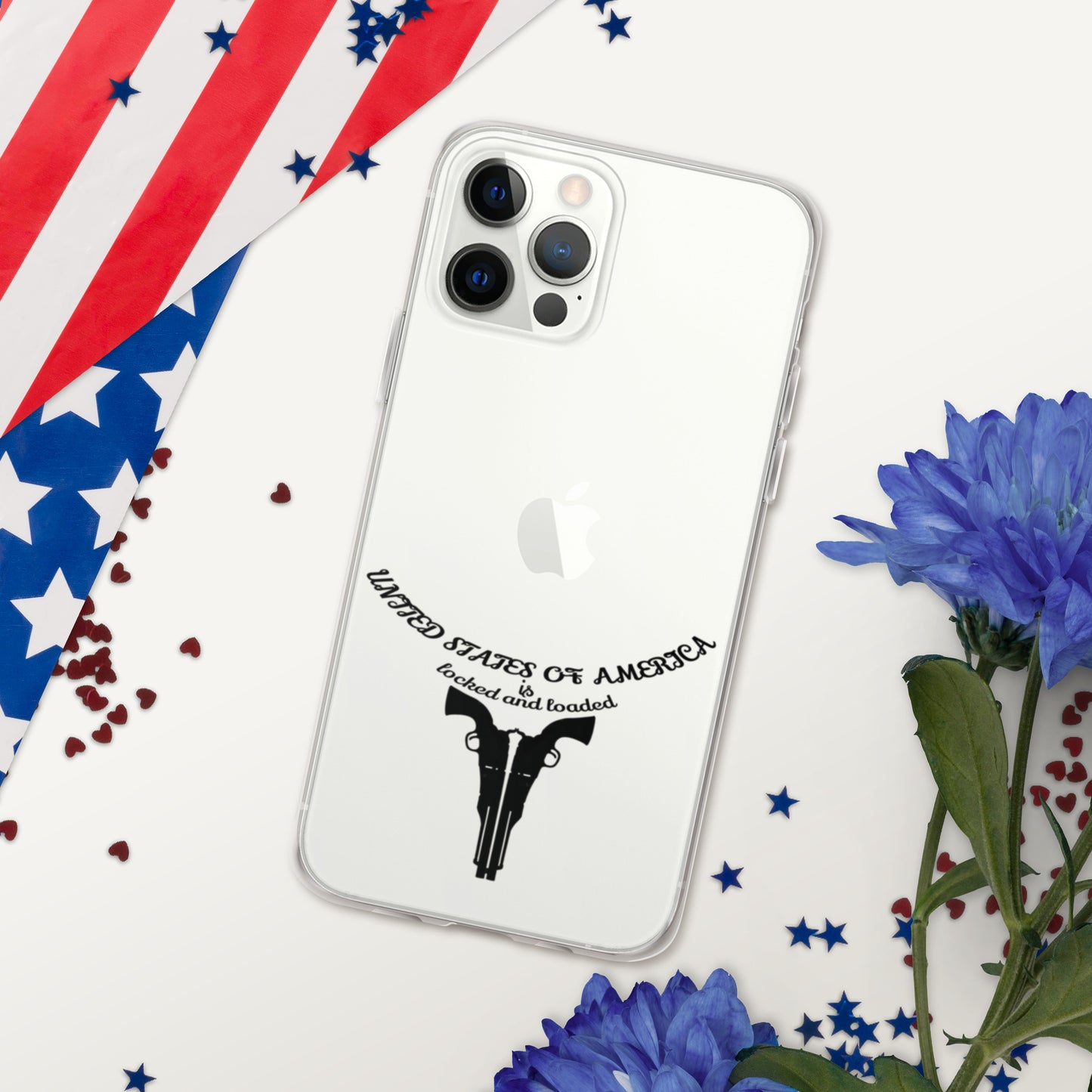 USA LOCKED AND LOADED DESIGN Clear Case for iPhone®