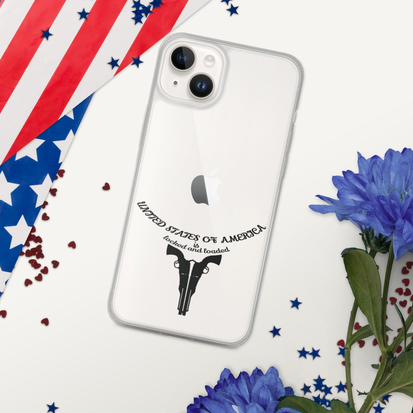 USA LOCKED AND LOADED DESIGN Clear Case for iPhone®