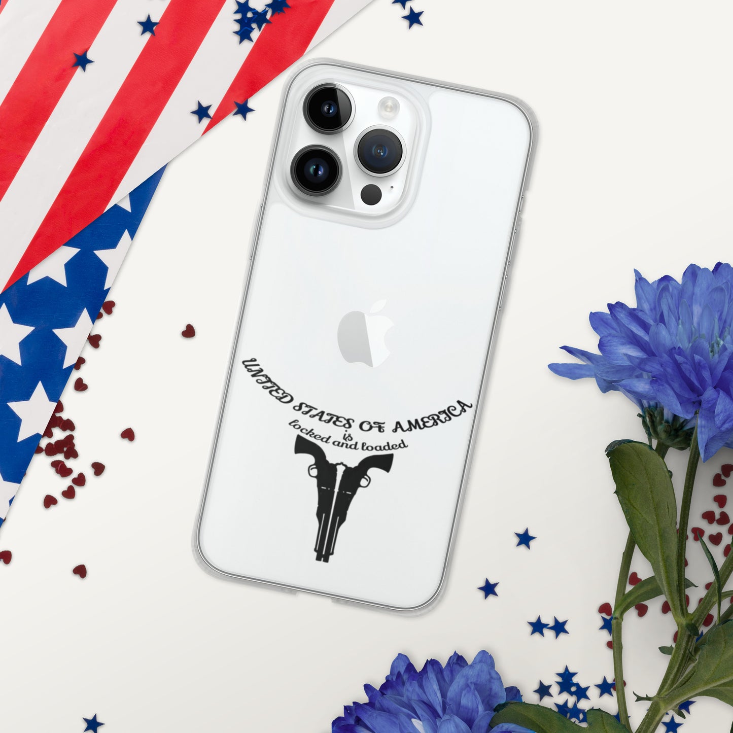 USA LOCKED AND LOADED DESIGN Clear Case for iPhone®