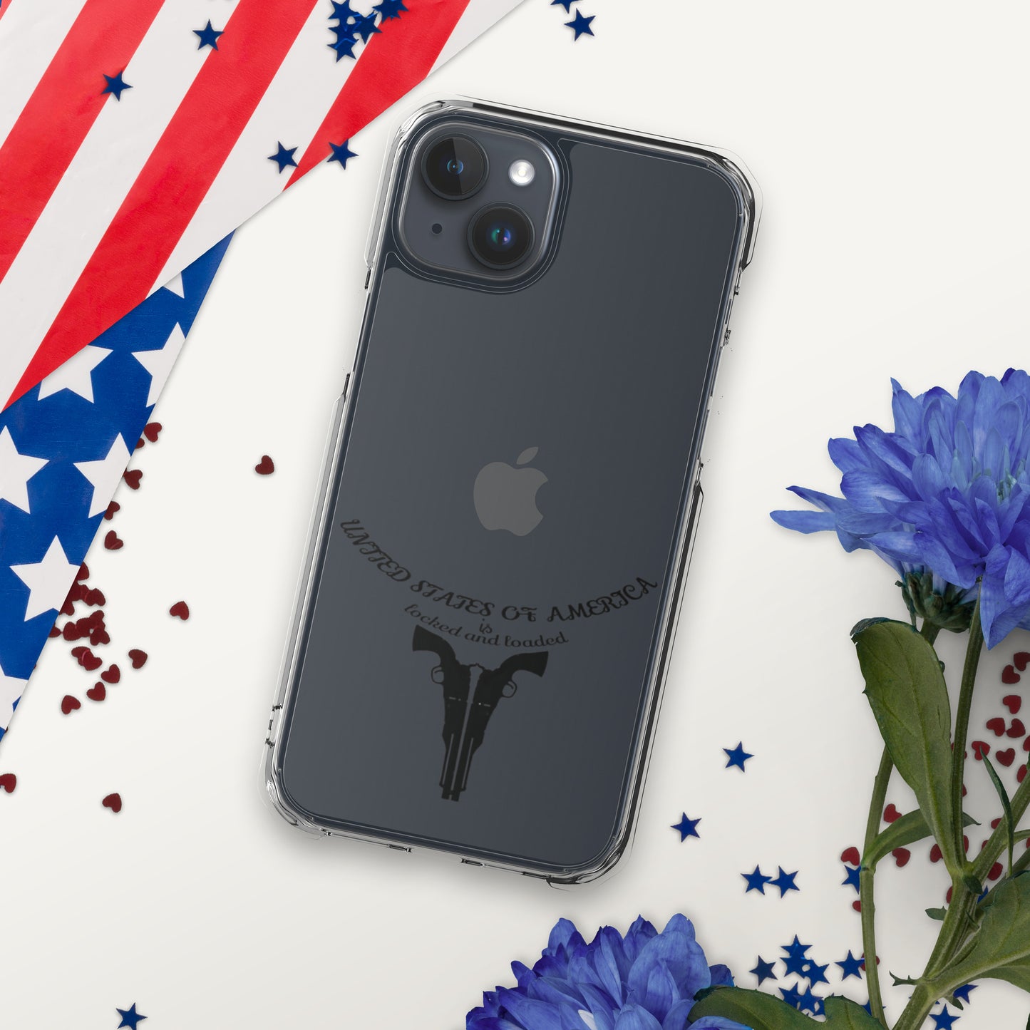 USA LOCKED AND LOADED DESIGN Clear Case for iPhone®