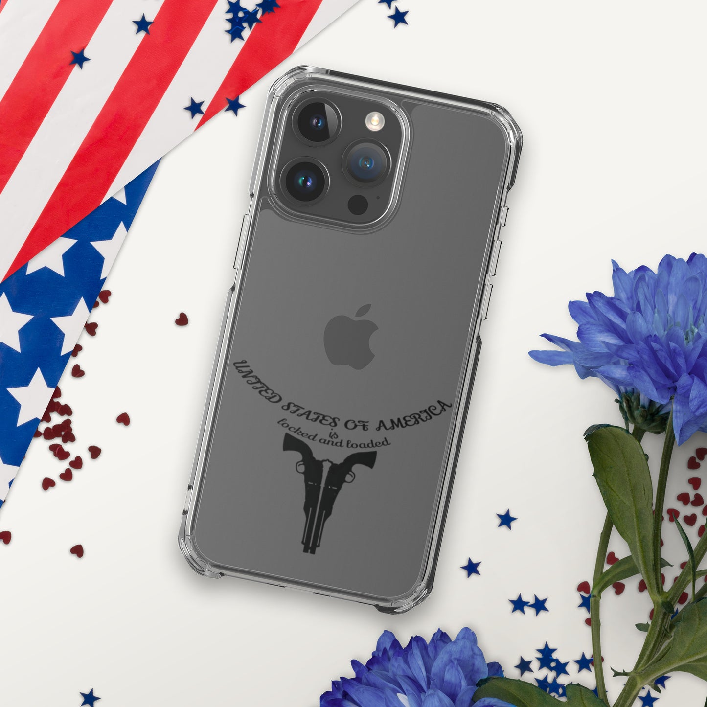 USA LOCKED AND LOADED DESIGN Clear Case for iPhone®