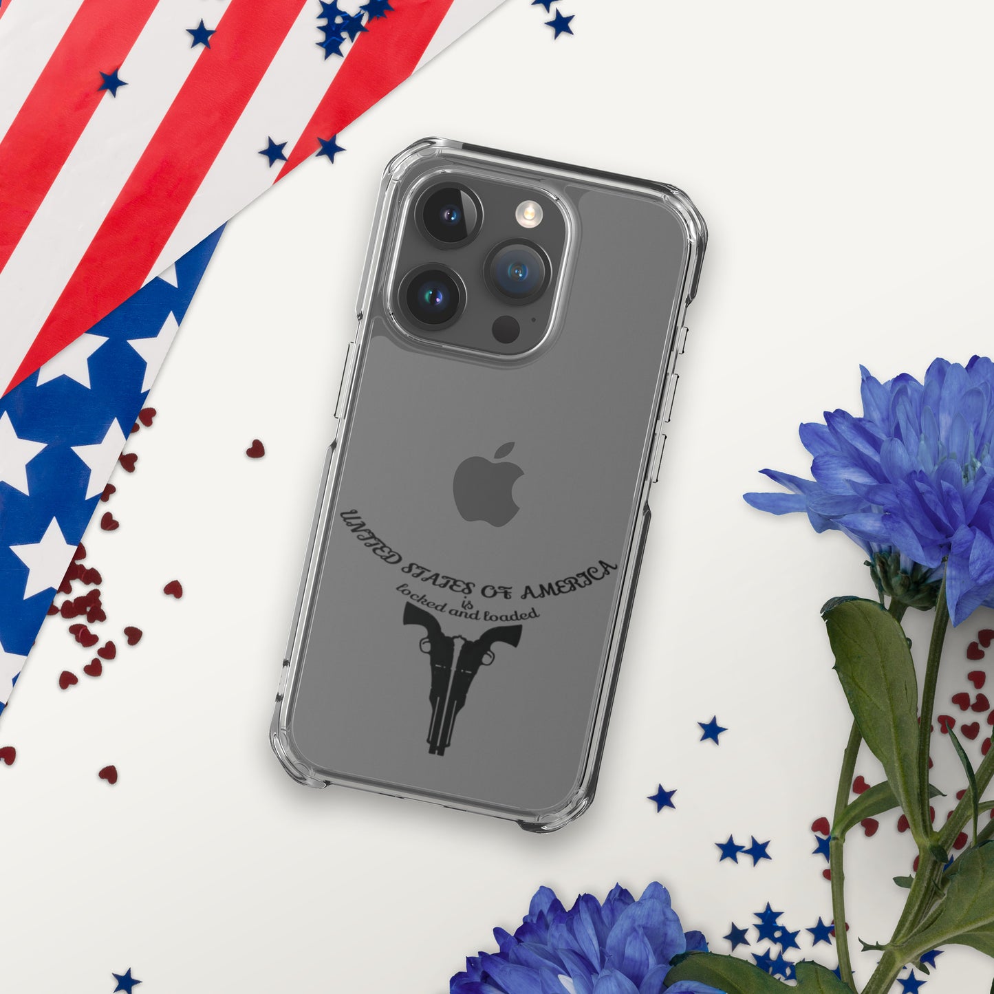 USA LOCKED AND LOADED DESIGN Clear Case for iPhone®