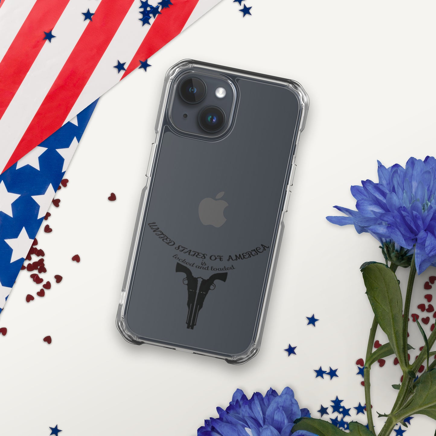 USA LOCKED AND LOADED DESIGN Clear Case for iPhone®