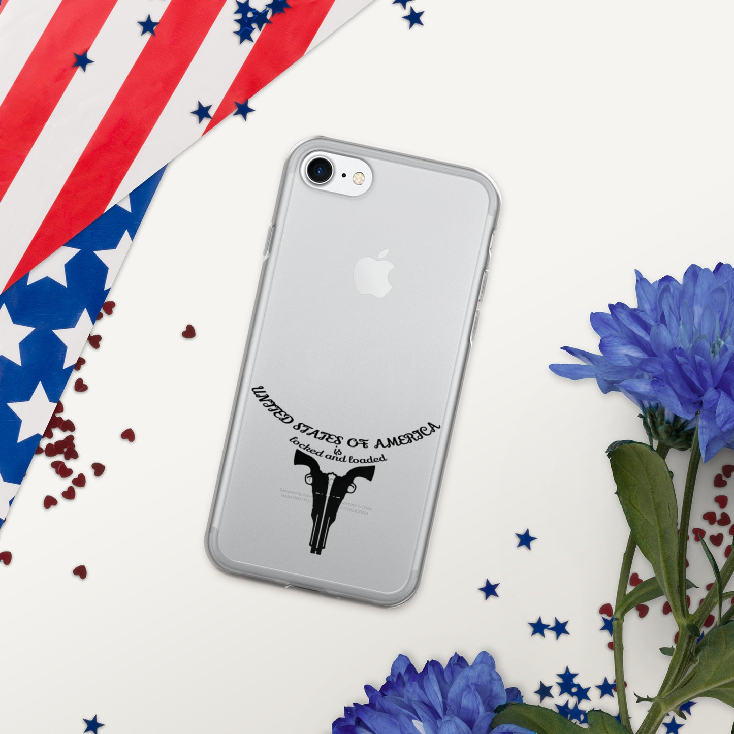 USA LOCKED AND LOADED DESIGN Clear Case for iPhone®