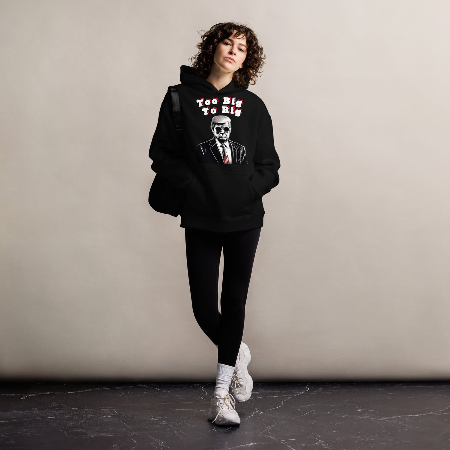 TOO BIG TO RIG DESIGN Unisex oversized hoodie