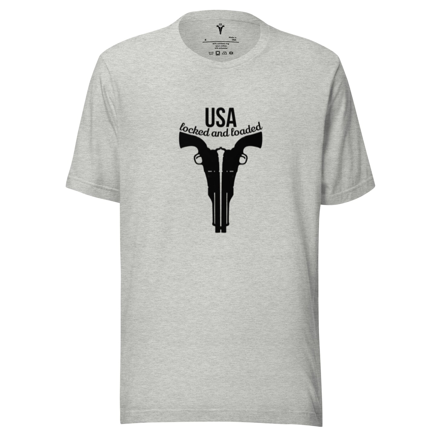 USA Locked AND Loaded Design Unisex t-shirt