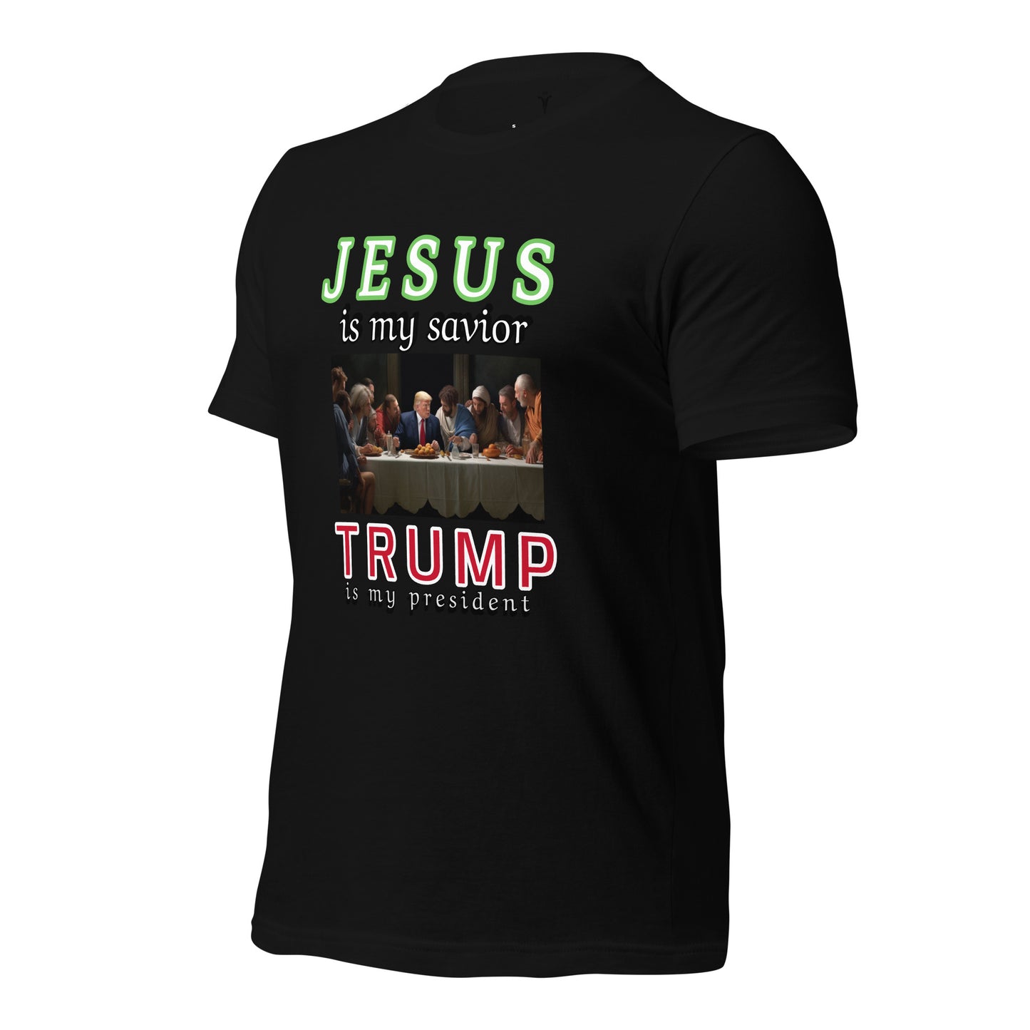 JESUS and TRUMP Design Unisex t-shirt