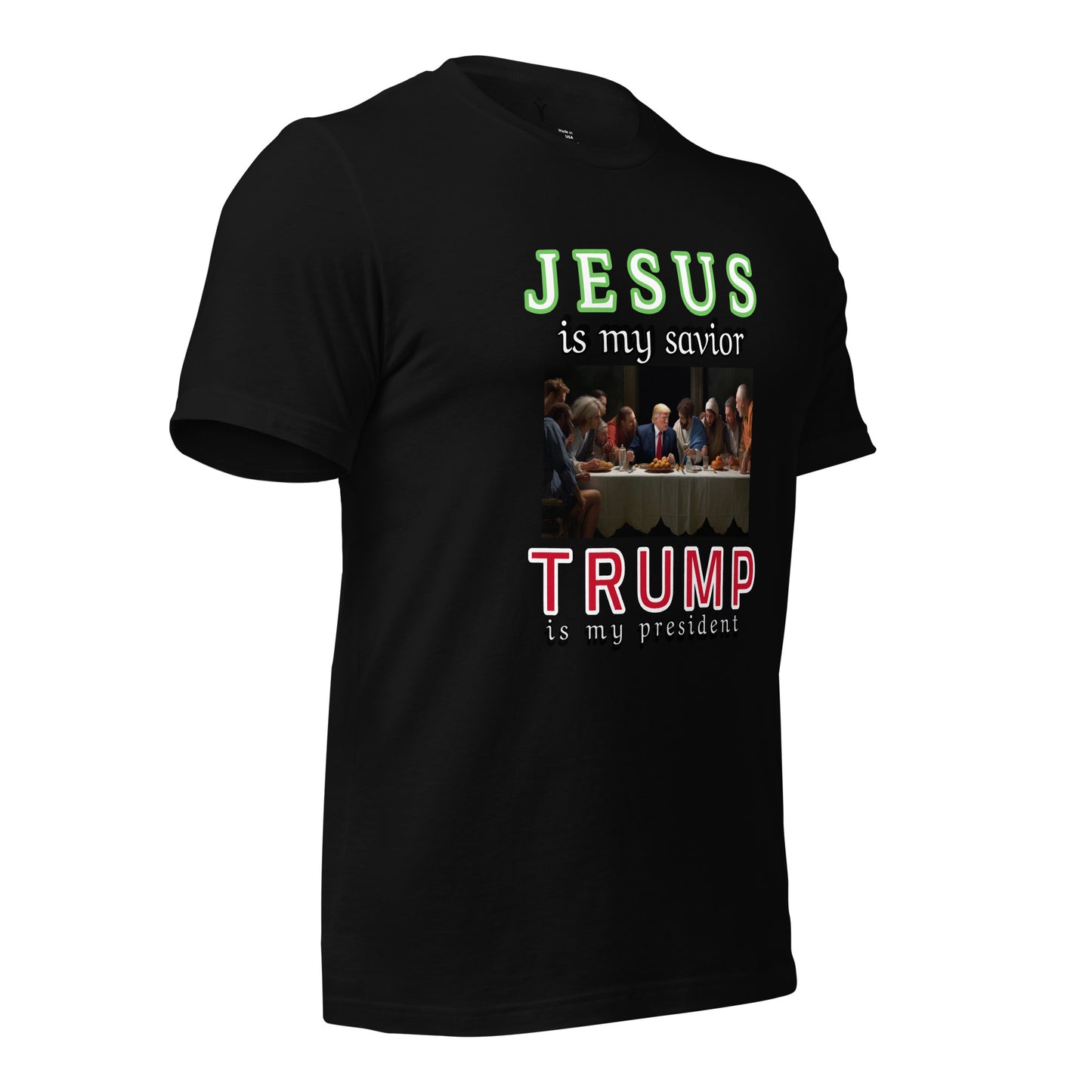 JESUS and TRUMP Design Unisex t-shirt