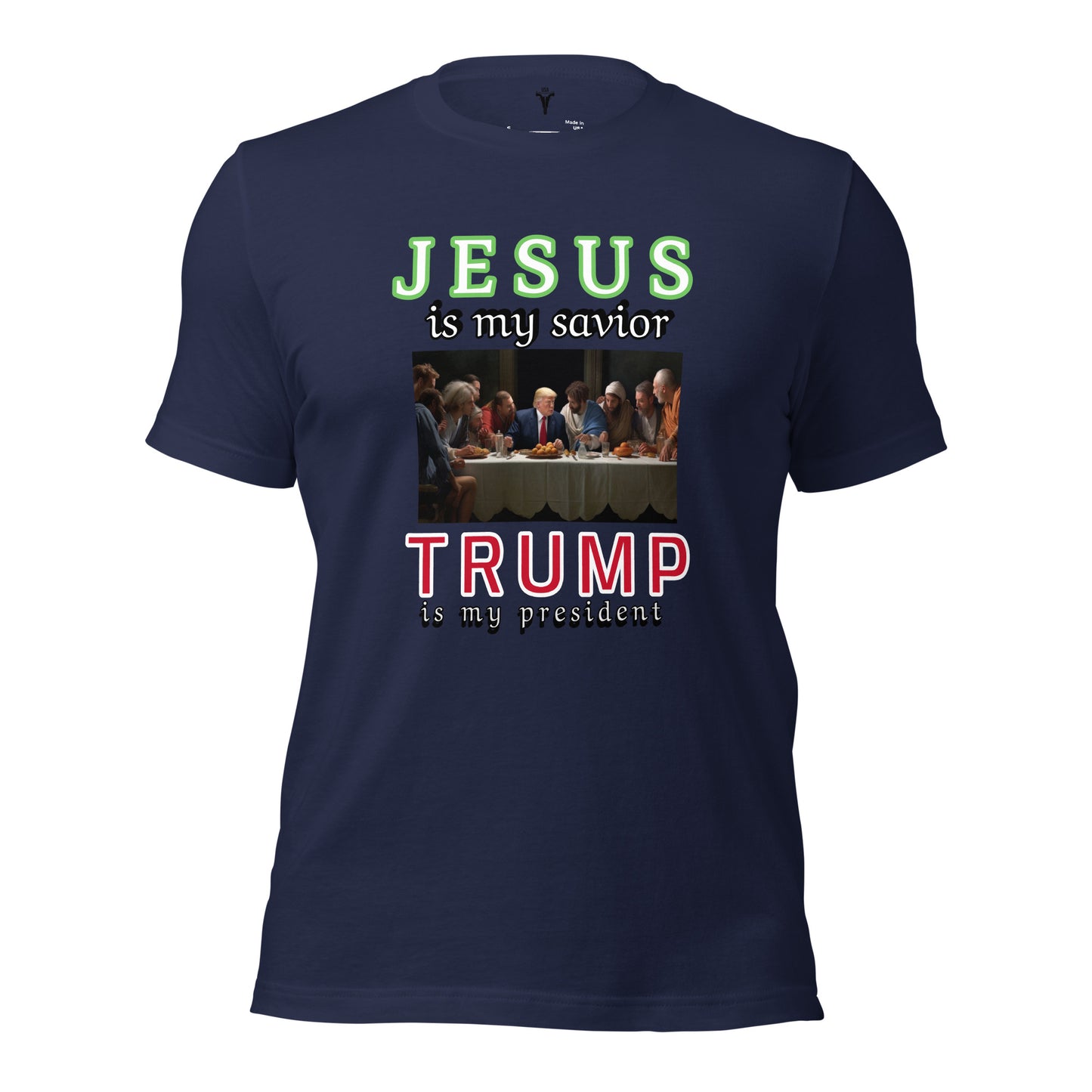 JESUS and TRUMP Design Unisex t-shirt