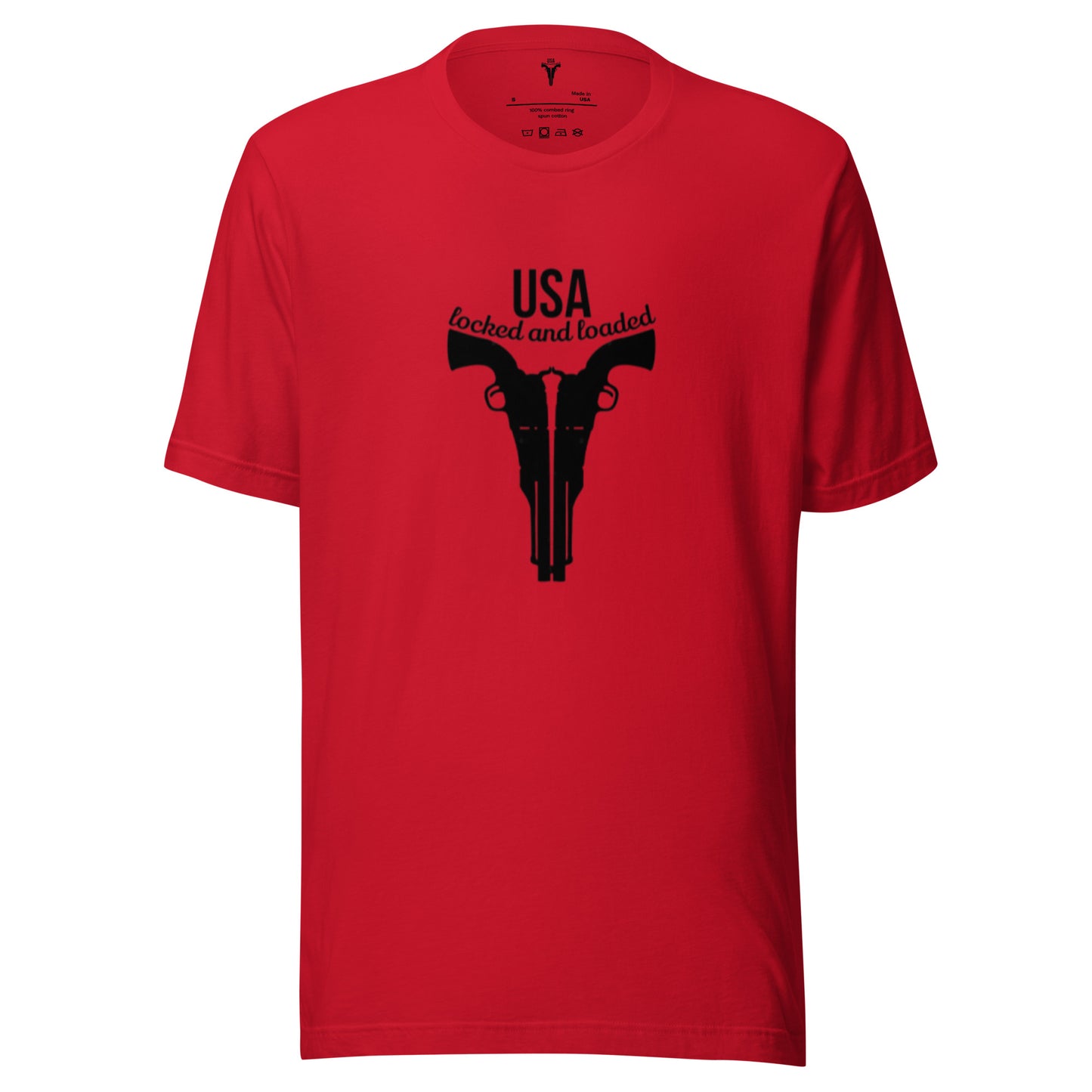 USA Locked AND Loaded Design Unisex t-shirt