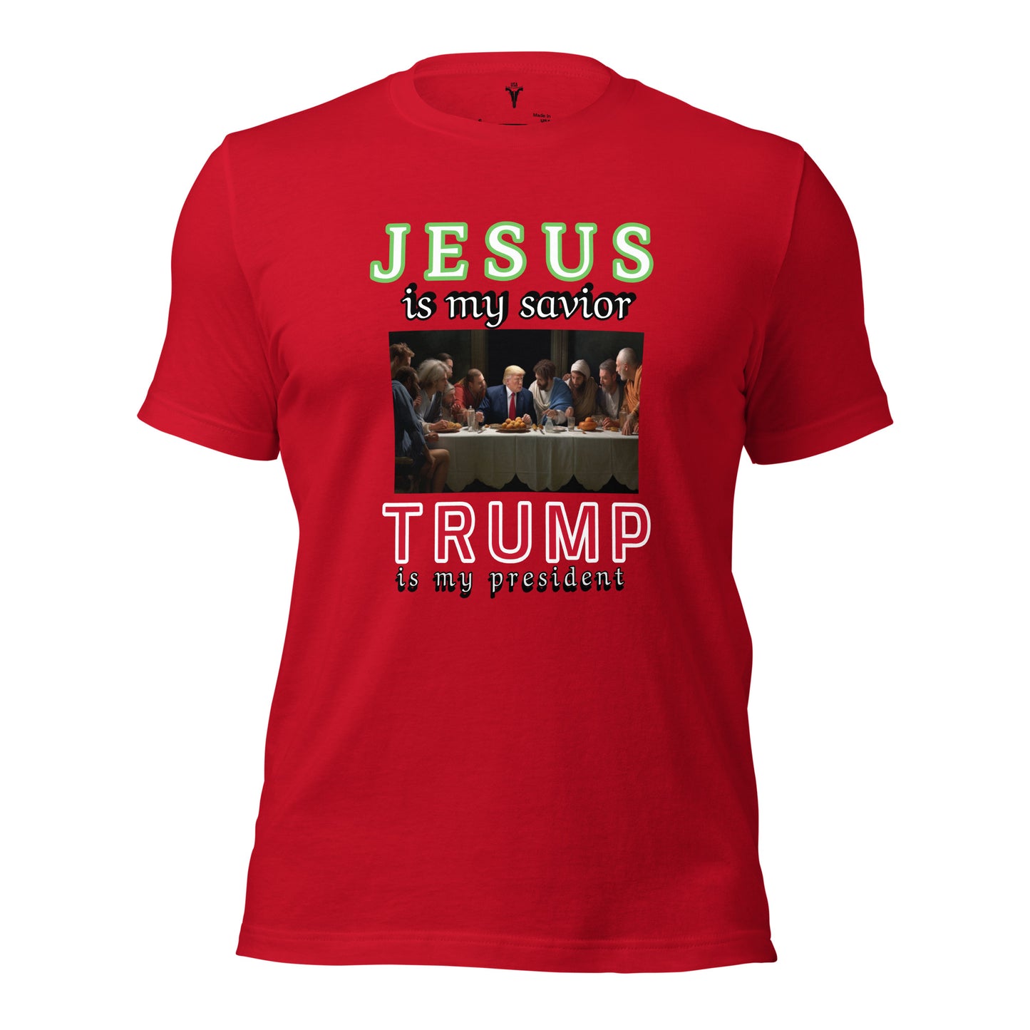 JESUS and TRUMP Design Unisex t-shirt