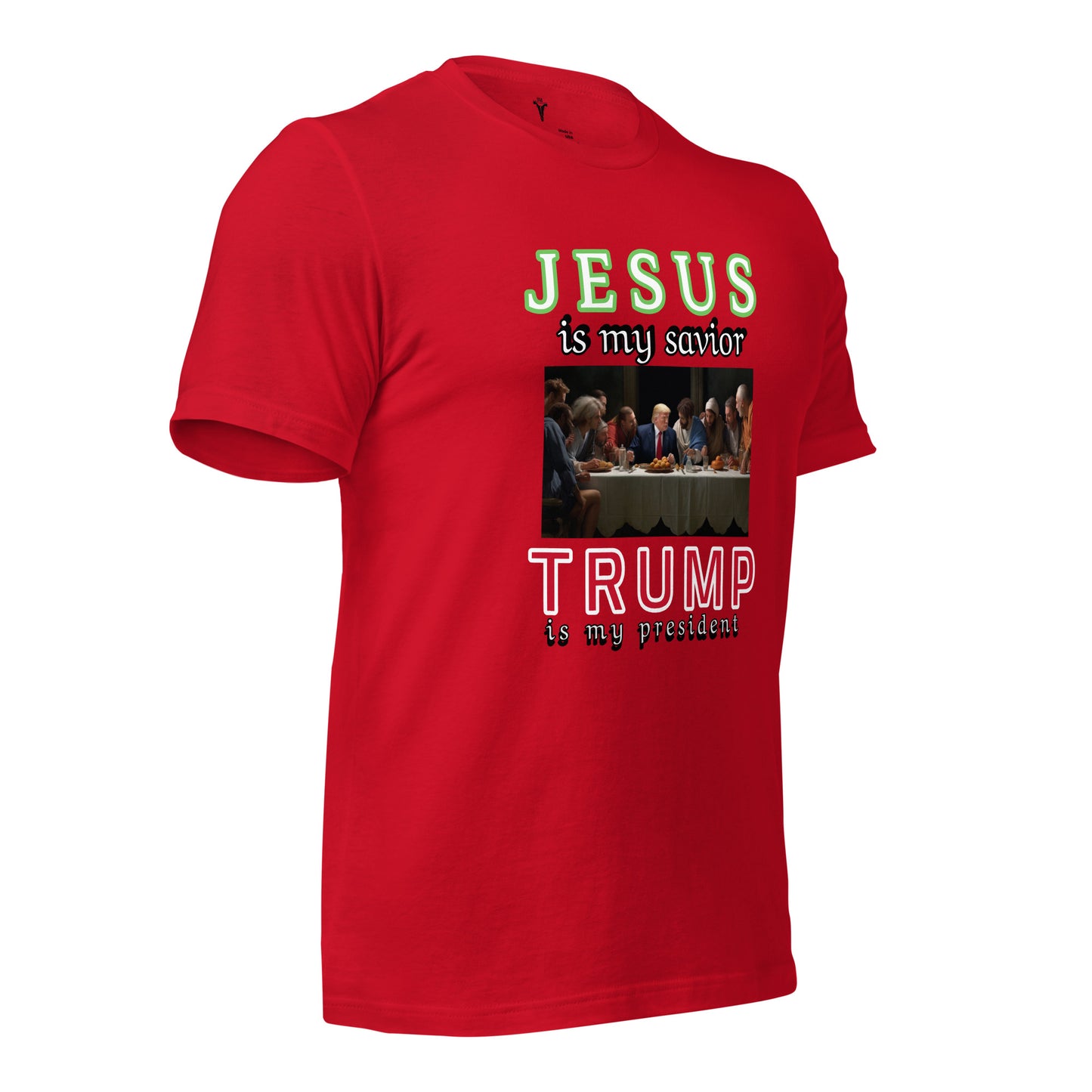 JESUS and TRUMP Design Unisex t-shirt