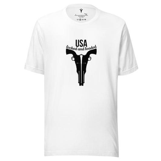 USA Locked AND Loaded Design Unisex t-shirt