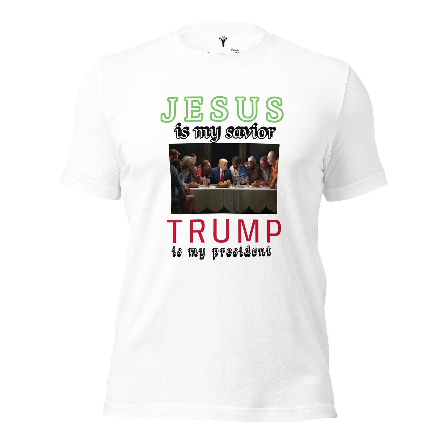 JESUS and TRUMP Design Unisex t-shirt